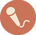 Microphone Icône Brown