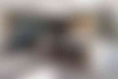 Bespoke kitchen with marble waterfall island and skylights, Borehamwood