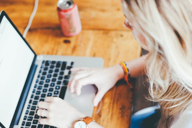 woman at computer