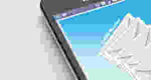 smartphone email display
