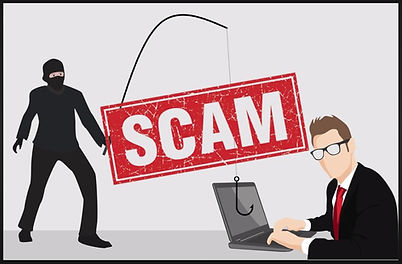 Scam illustration