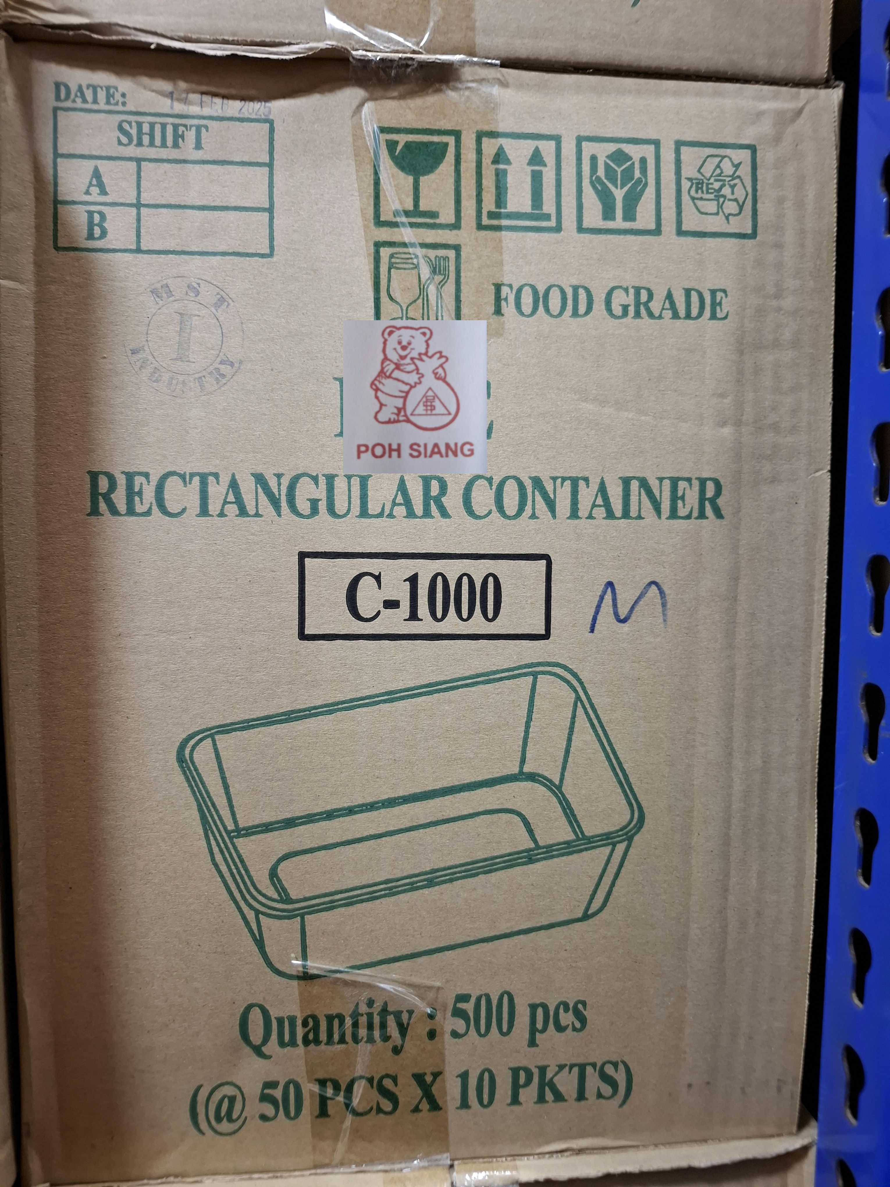 C1000 RECT BOX (500pc)