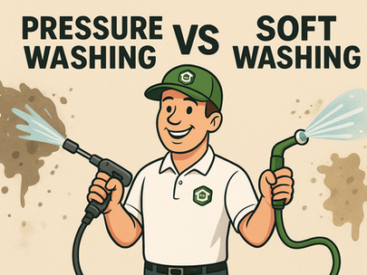 pressure washing vs soft washing services in miami