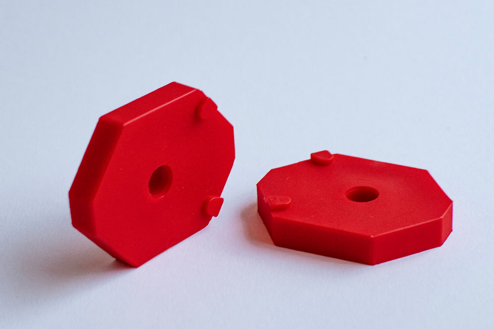 Two red ShredLORD bushings add-on