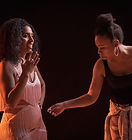 chloe arnold and nandi mudiwa on set in a beat