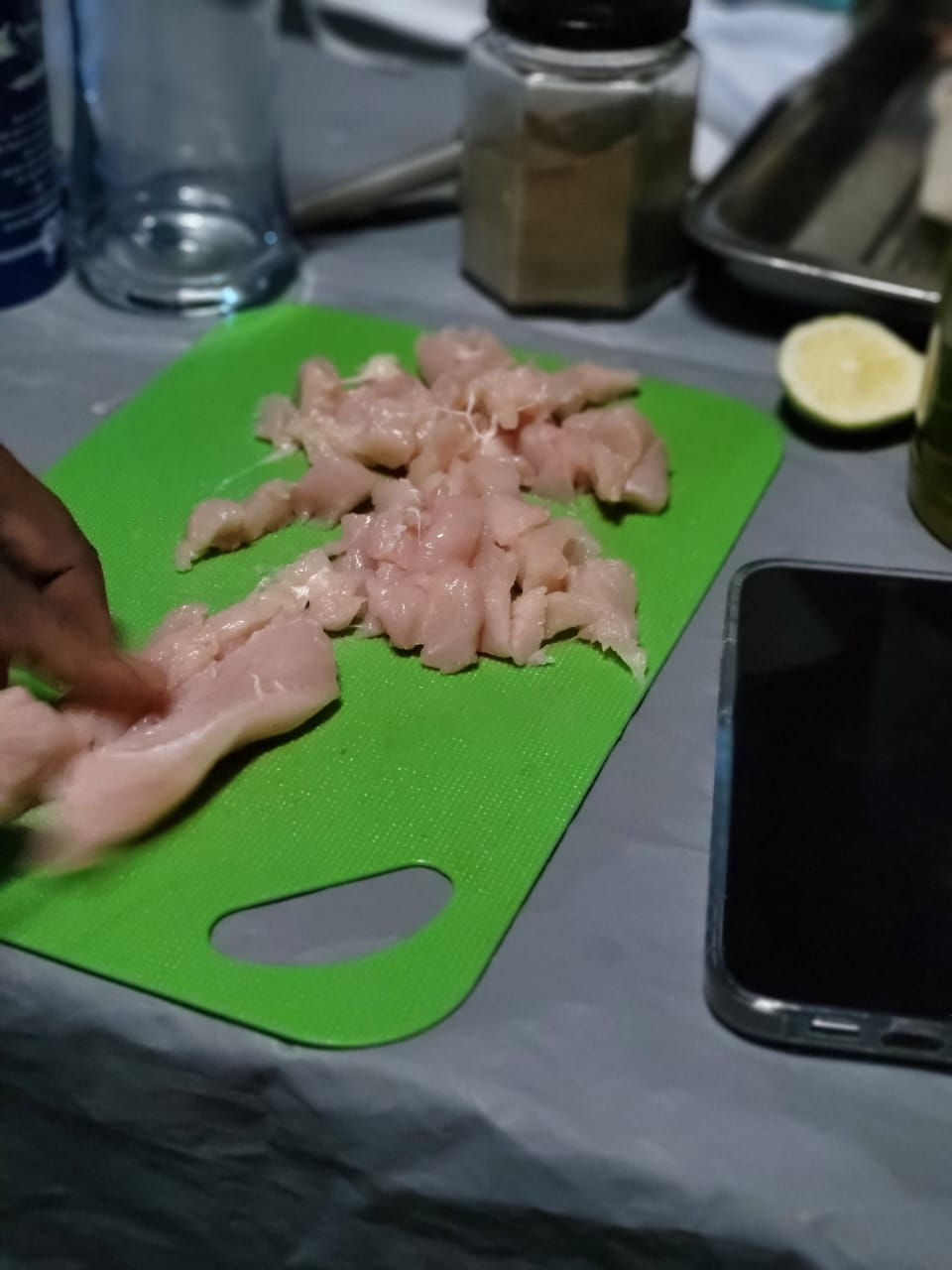 découpe du poulet