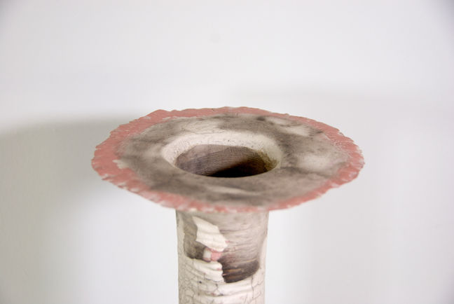 Naked sculpture ceramic naked raku steel