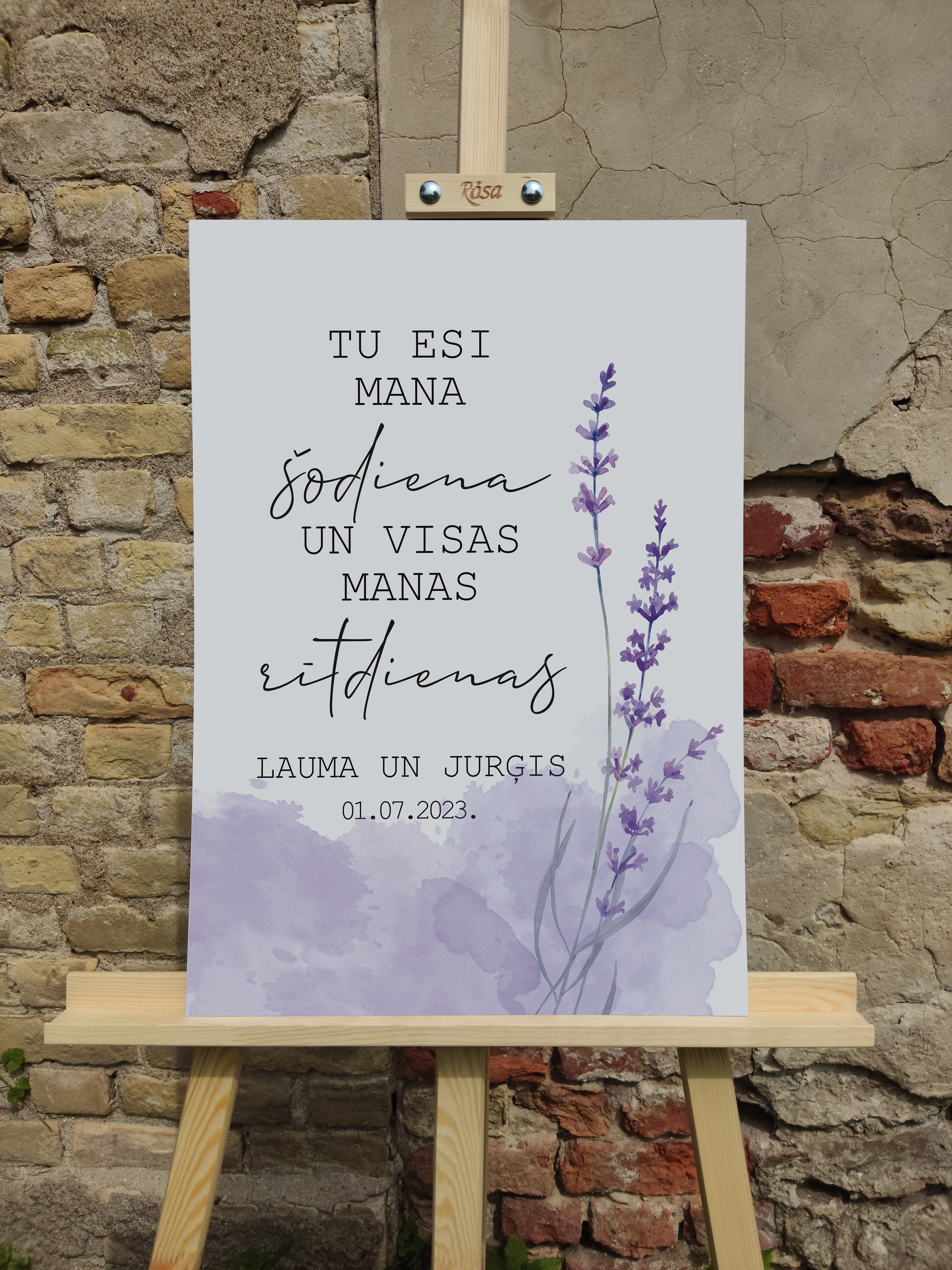 Sagaidīšanas plakāts "Lavanda"