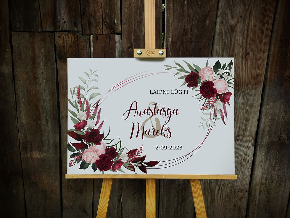 Sagaidīšanas plakāts "Burgundy 2"