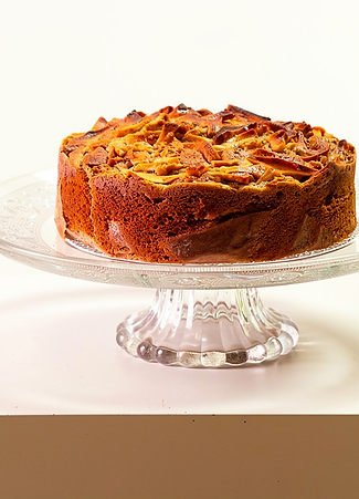 Pastel de manzana y nuez