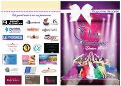 Couvertures programme Miss Villeurbanne
