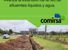Avanza la extensión de la red de afluentes líquidos y agua.