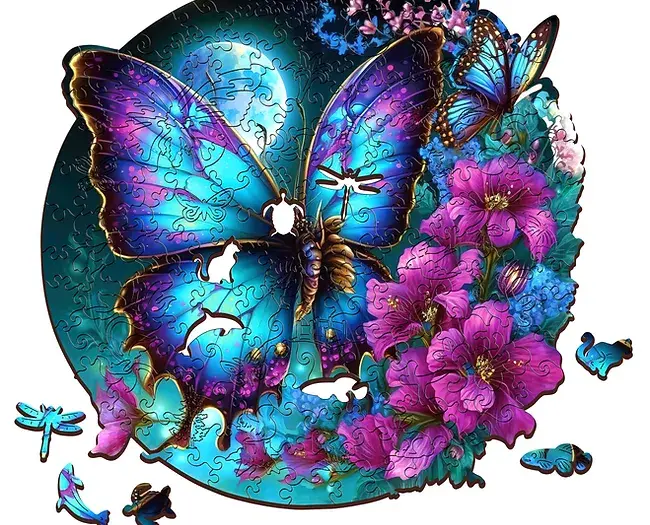 Jigsaw puzzel vlinder