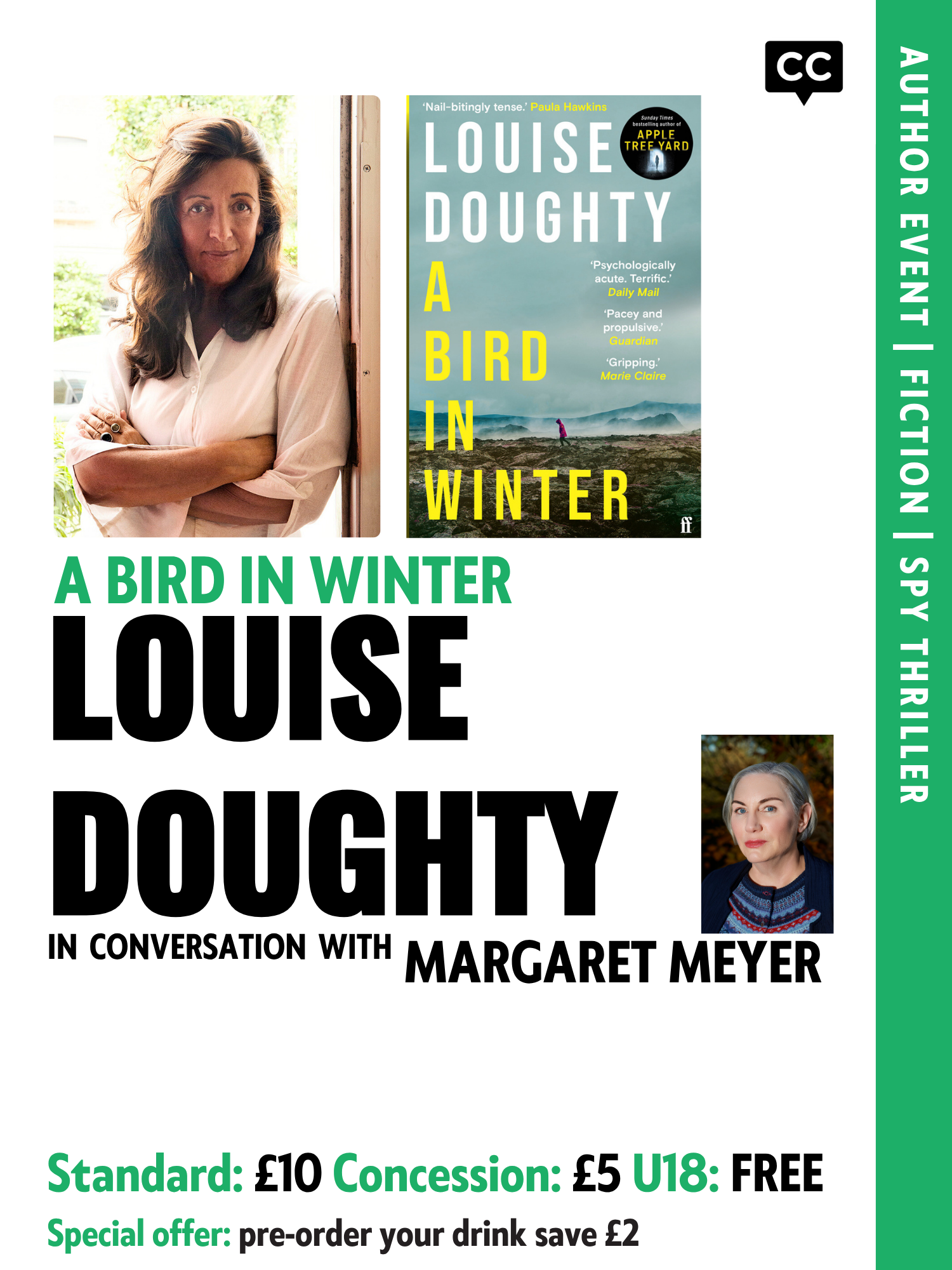 Louise Doughty - A Bird In Winter  | 6pm 11/10/25 Unitarian Meeting House