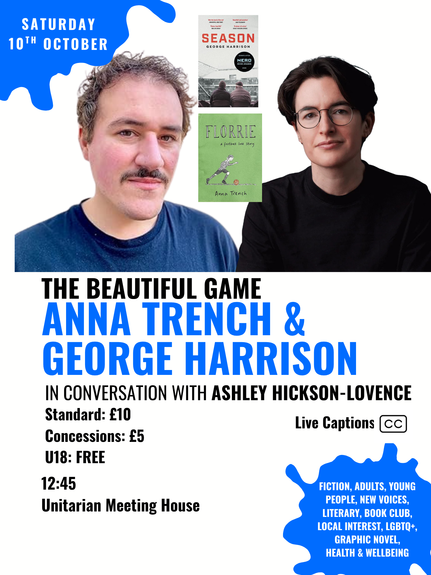 The Beautiful Game | 12:45 Sat 10 Oct | UMH