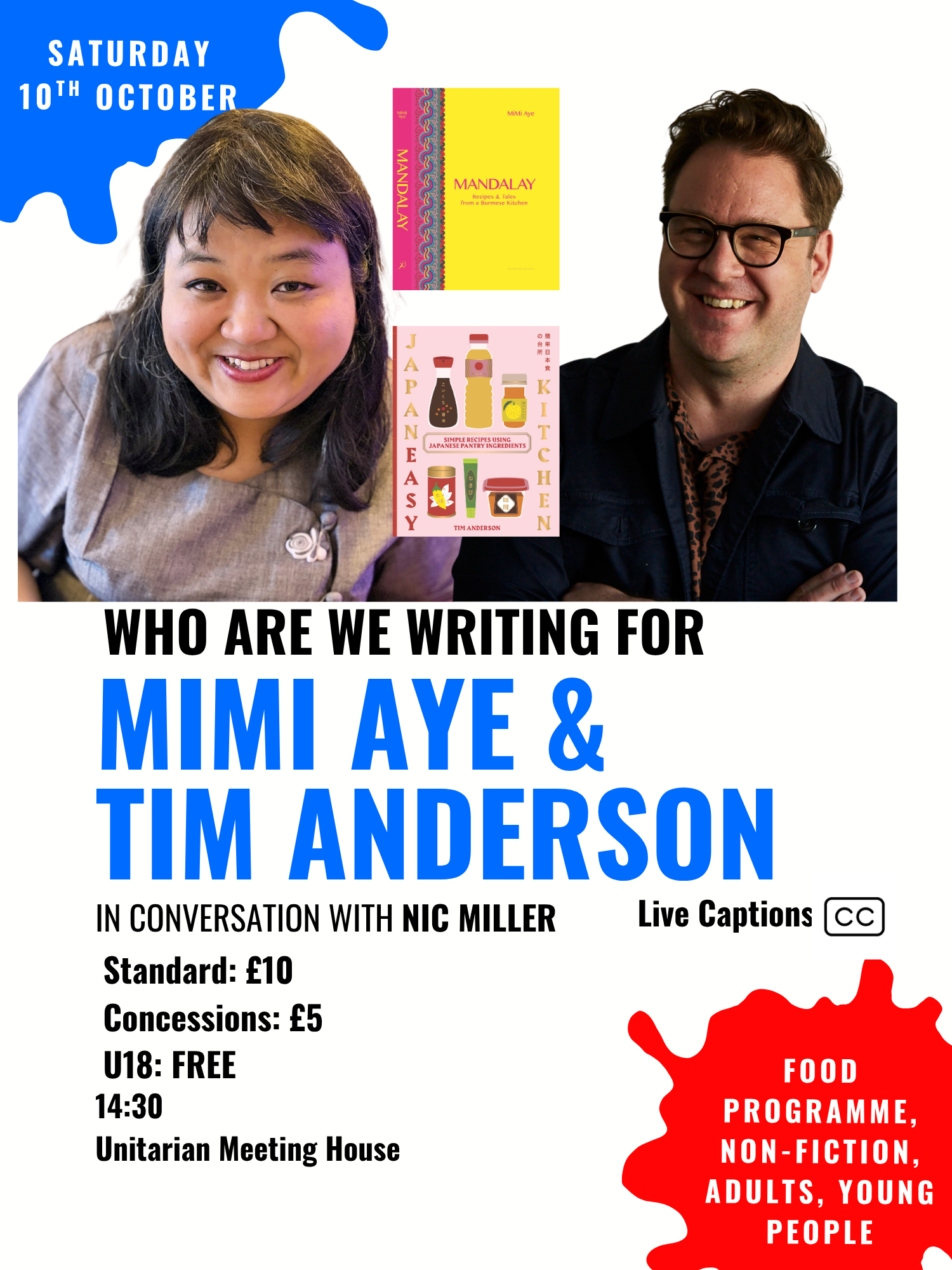 Who Are We Writing For? | 14:30 Sat 10 Oct | UMH