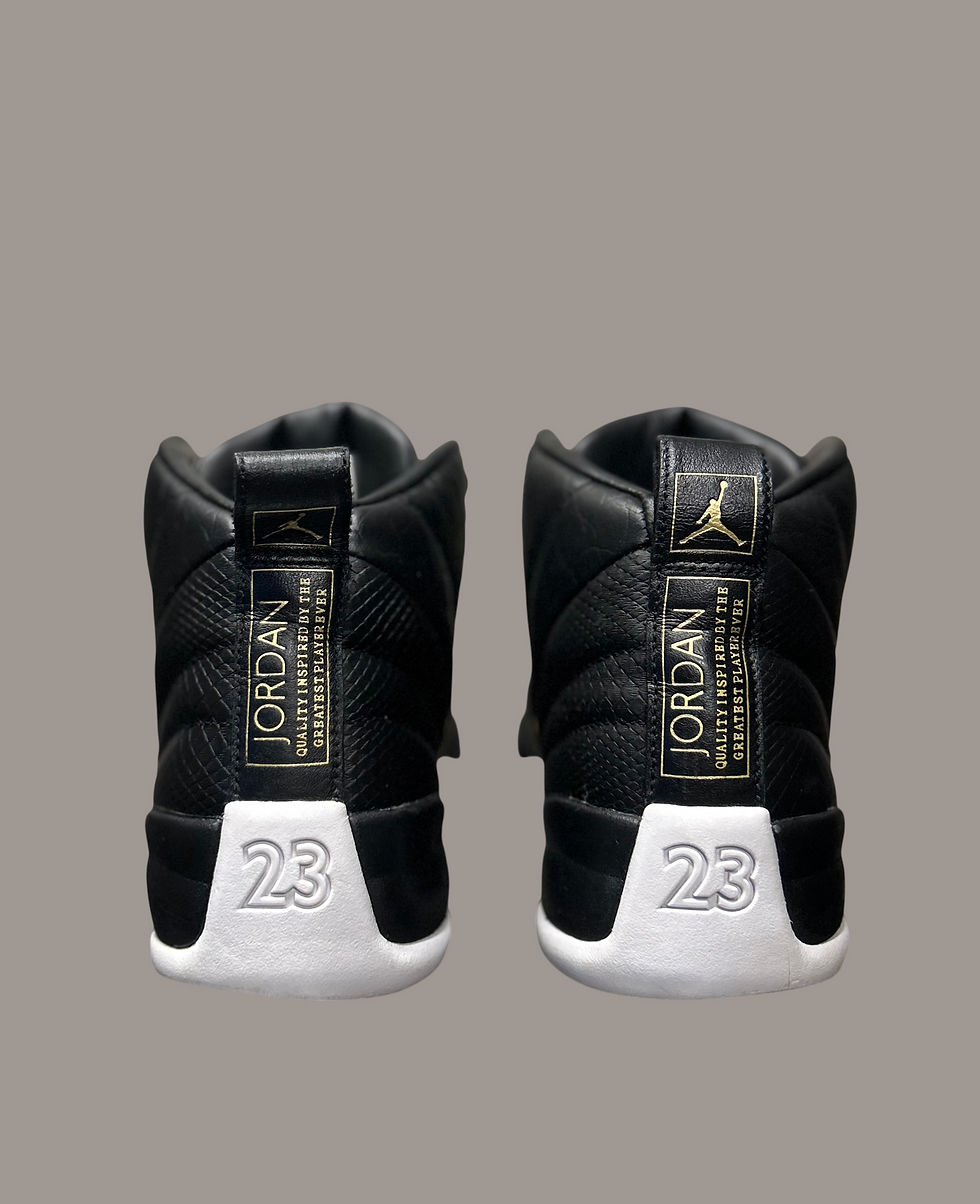 Thumbnail: Jordan Retro 12 Black/Metallic Gold/White [US9W]