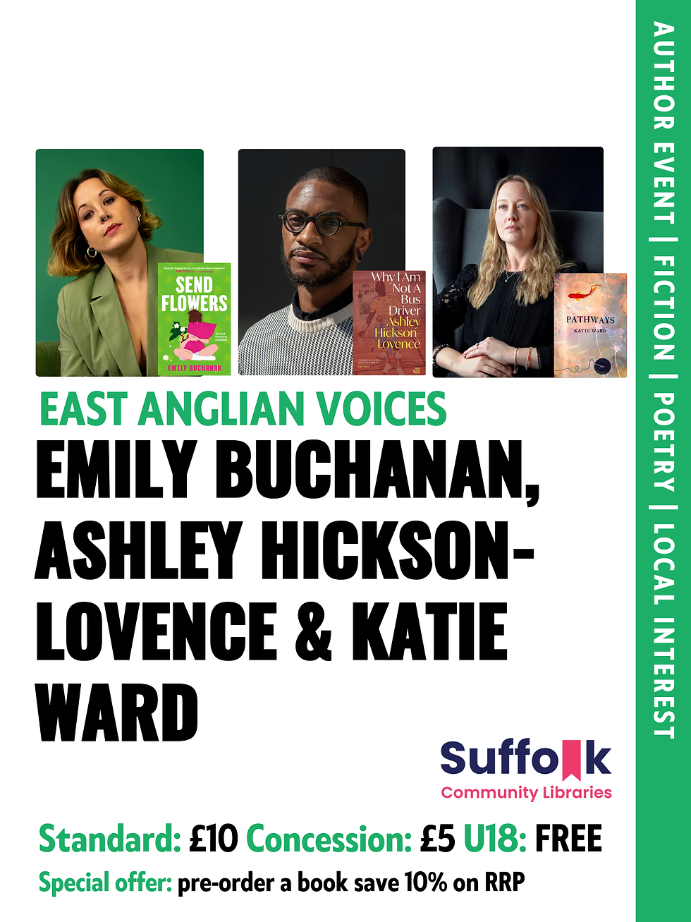 East Anglian Voices | 1.15pm 11/10/25 Bury St Edmunds Library