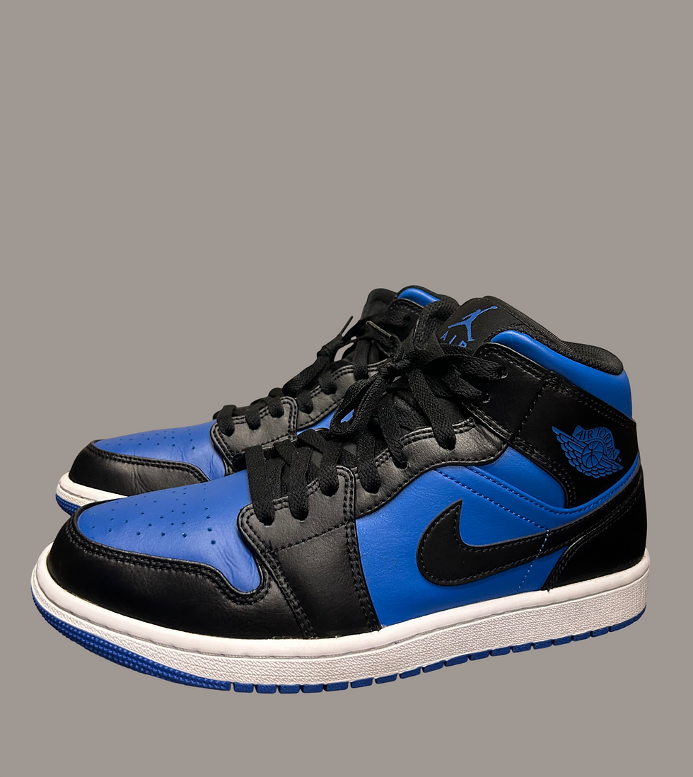 Thumbnail: Jordan 1 Mid 'Black Royal Blue' [US8.5M]