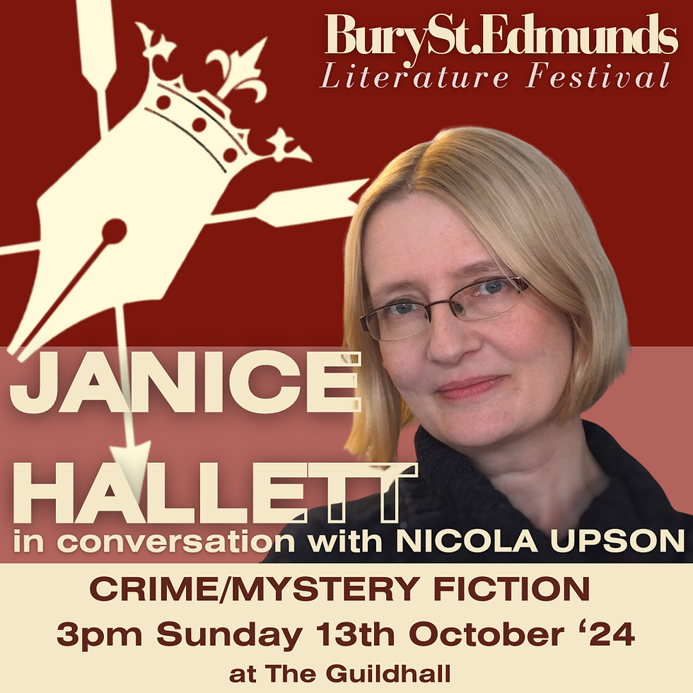 Janice Hallet Event at Bury St Edmunds Literature Festival