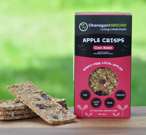 Cran-Raisin Apple Crisps, 145g | Okanagan RAWSOME