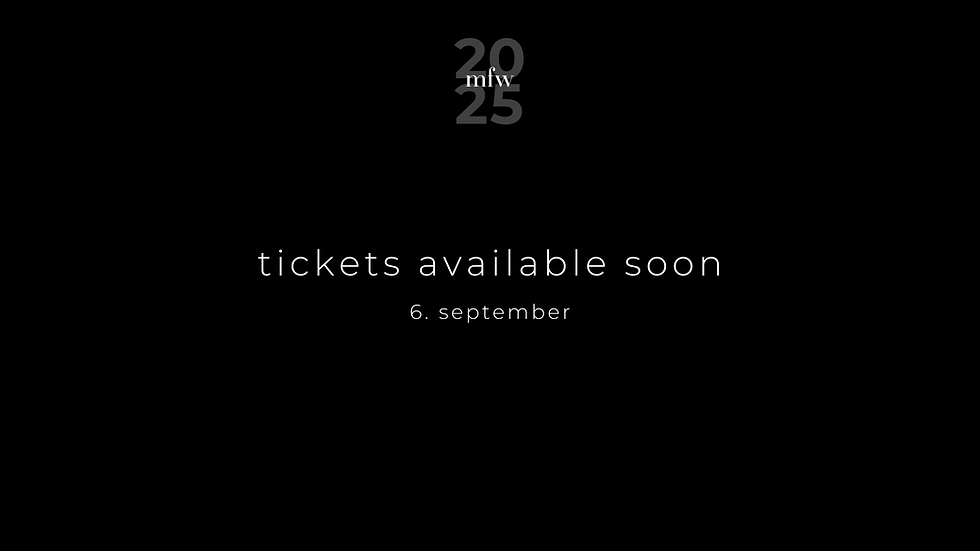 mfw25 - designer shows saturday