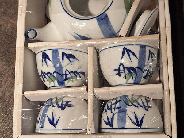 Asiatisches Teeset 5-teilig aus Keramik