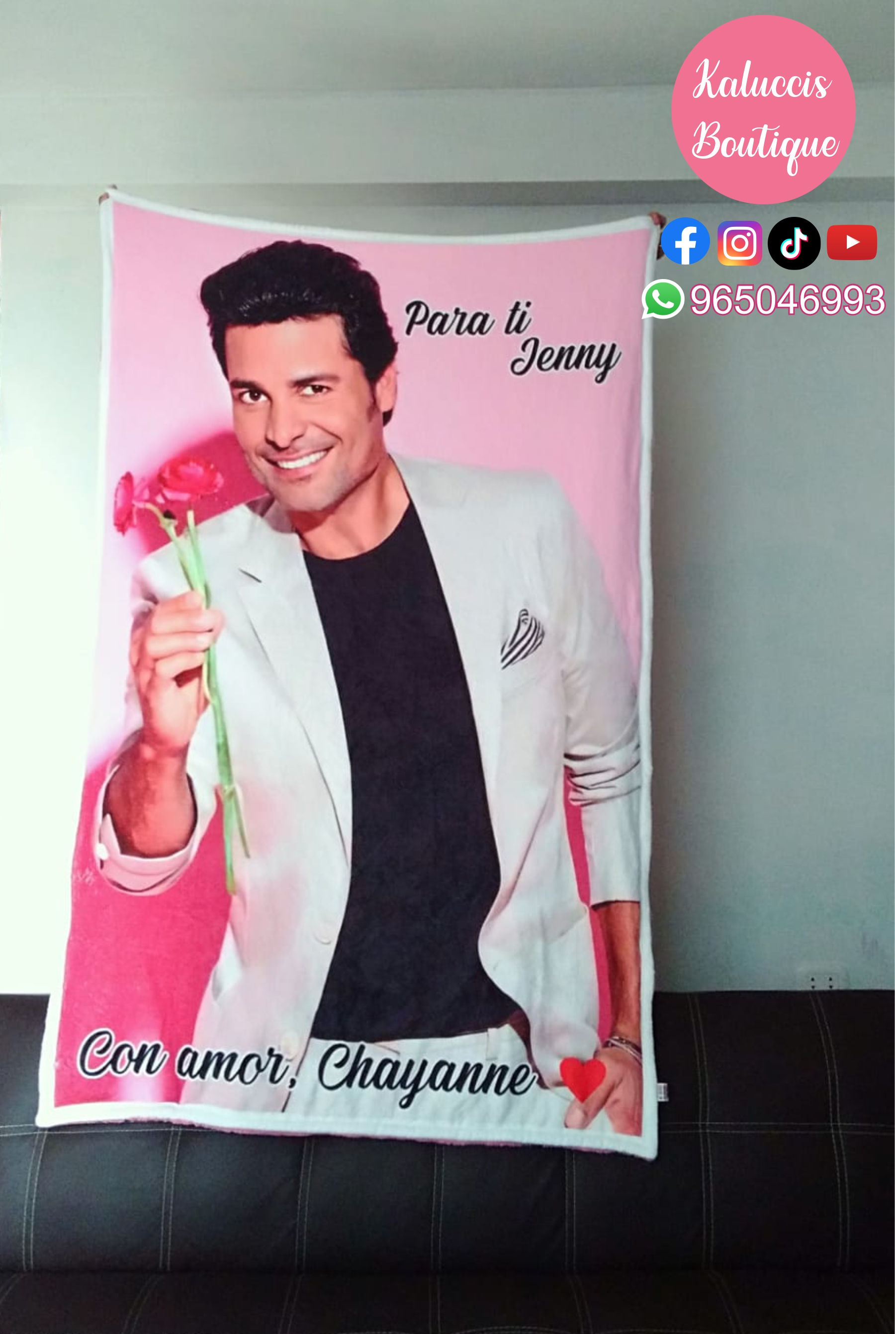 Colcha Chayanne - Para Jenny