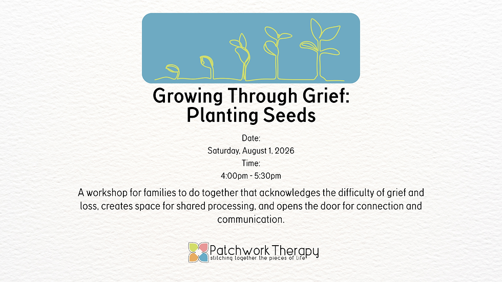Growing Through Grief: Planting Seeds of Hope