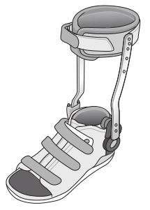 金属支柱付き短下肢装具AFO