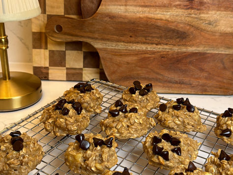 4-Ingredient High-Protein Banana Oat Cookies