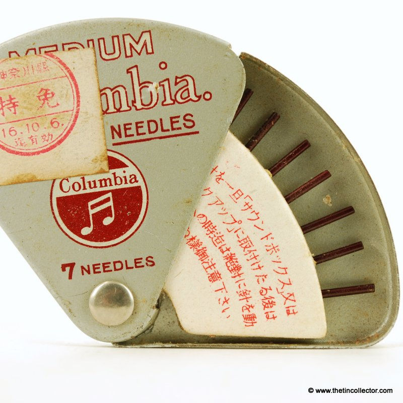 Miniature : COLUMBIA CHROMEX Gramophone Needle Tin