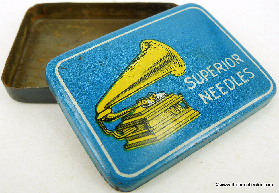 Miniatura: SUPERIOR NEEDLES Gramophone Needle Tin