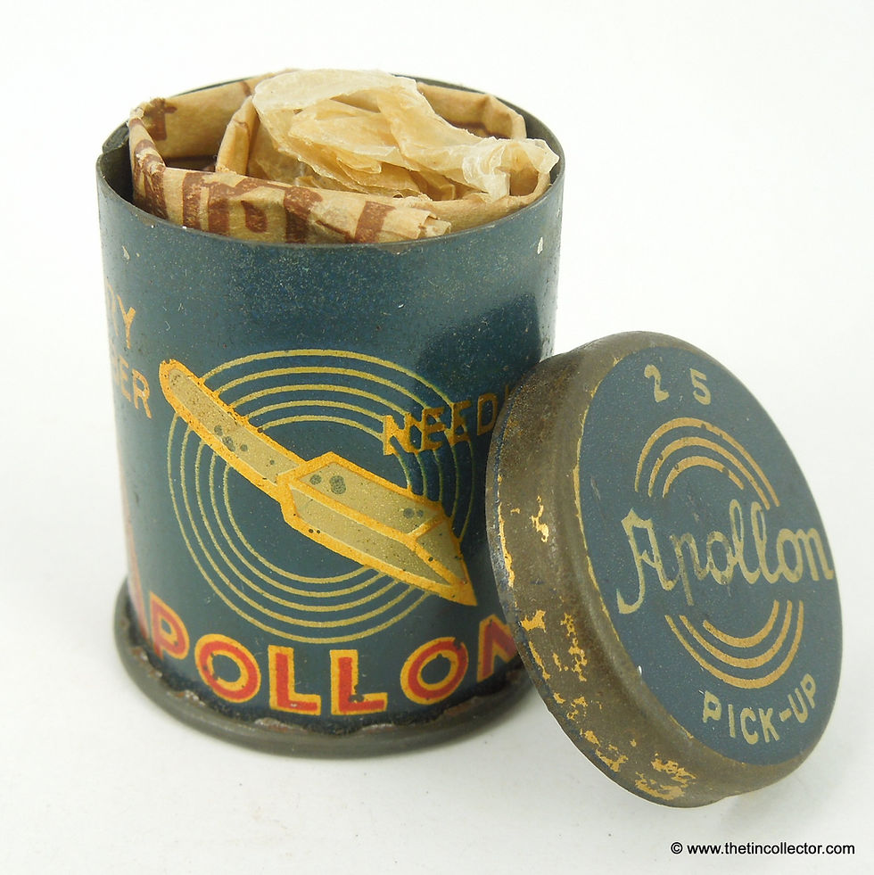 Miniatura: APOLLON Gramophone Needle Tin (Bamboo Needles)