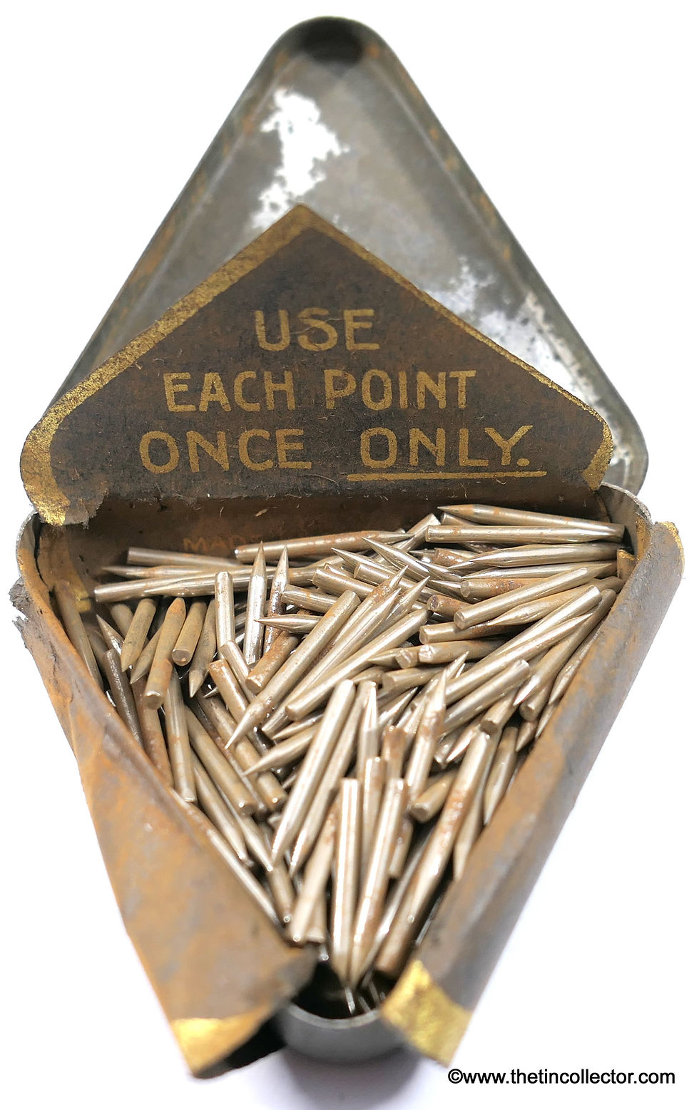 Thumbnail: Rare BRIGHTTONE Gramophone Needle Tin (German)