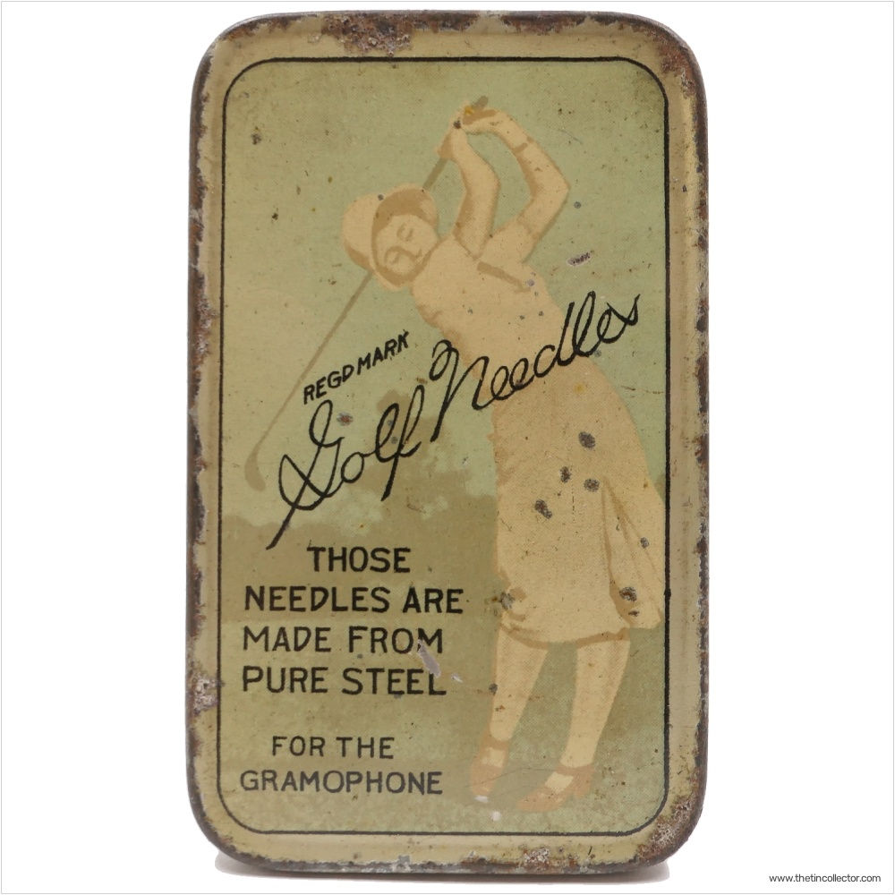 GOLF Gramophone Needle Tin