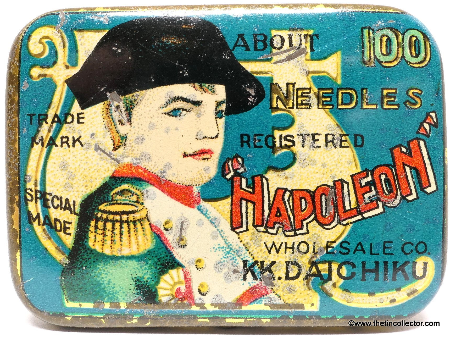 NAPOLEON Gramophone Needle Tin - Small 100 Size