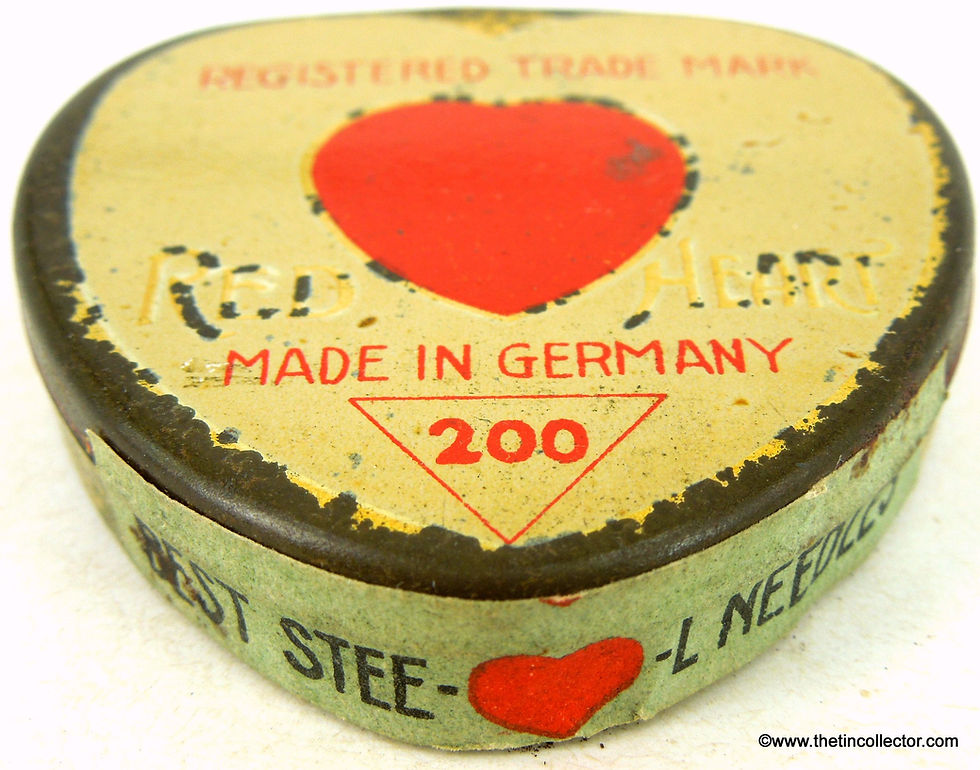 Thumbnail: RED HEART Gramophone Needle Tin (FACTORY SEALED)