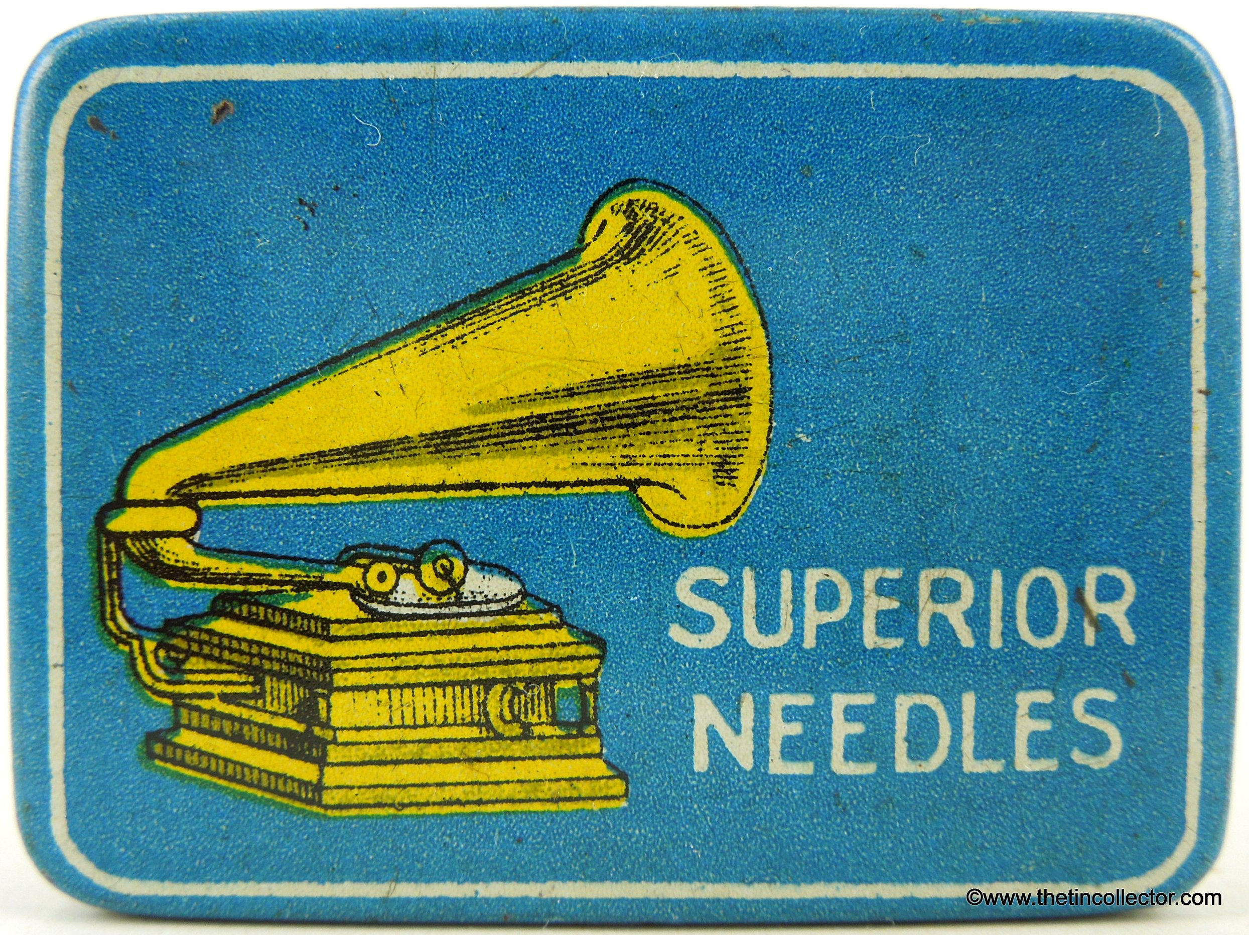 SUPERIOR NEEDLES Gramophone Needle Tin