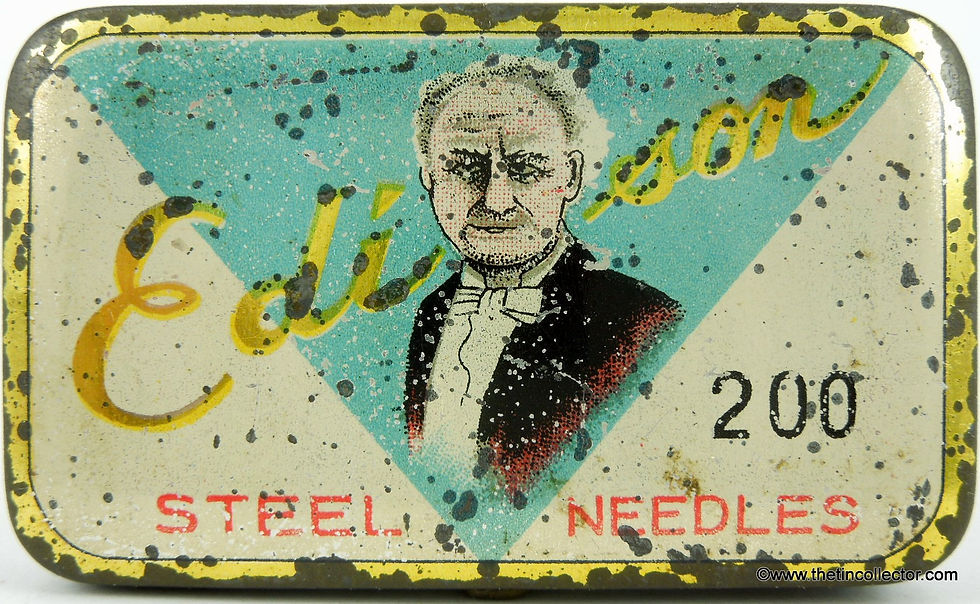 Edison Gramophone Needle Tin