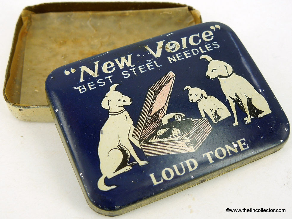 Miniature : NEW VOICE Gramophone Needle Tin