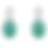 Thumbnail: Silver-Tone Mint Green Dangle Earrings