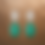 Thumbnail: Silver-Tone Mint Green Dangle Earrings