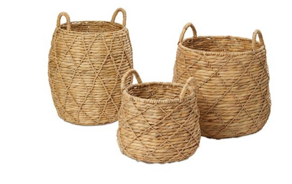 woven storage baskets