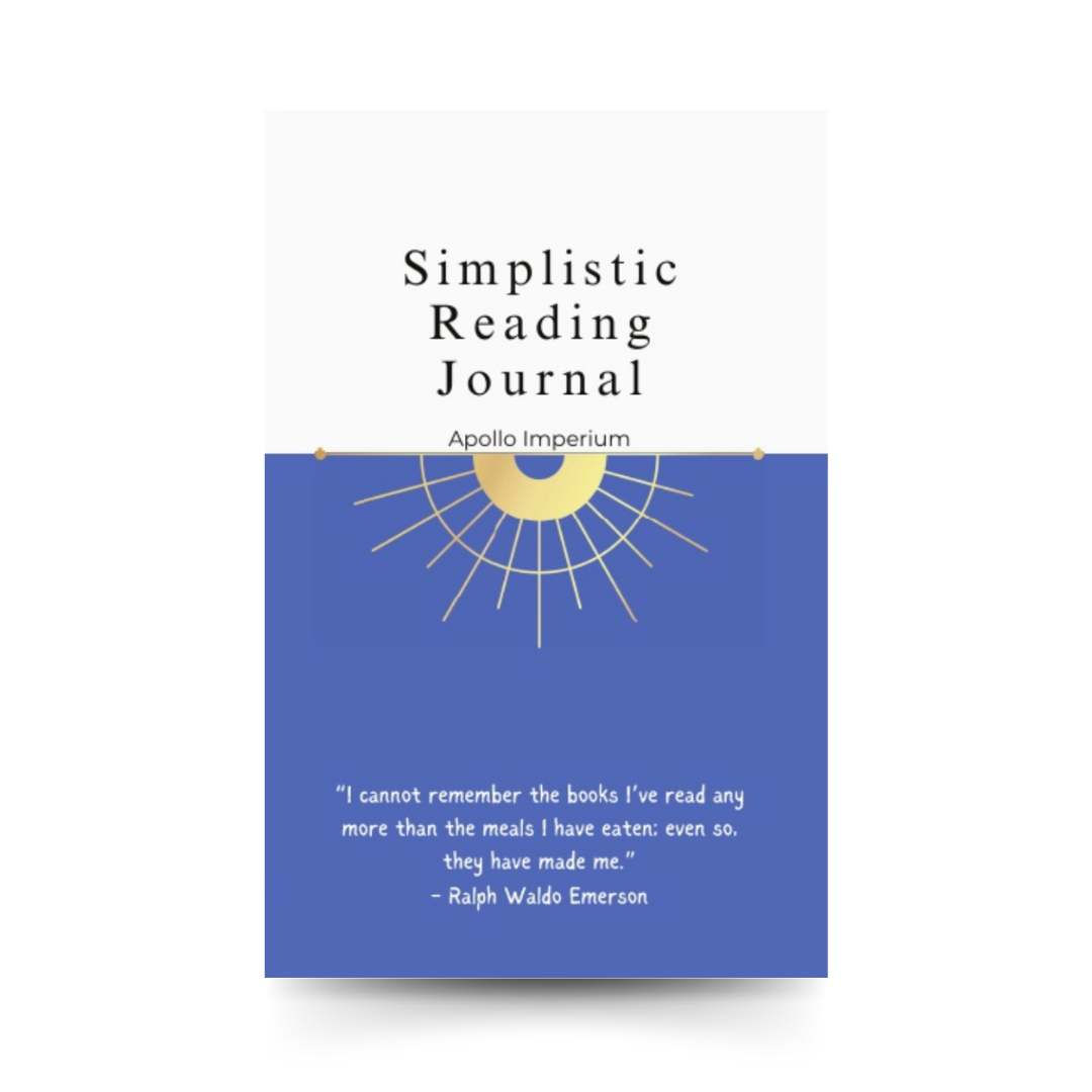 reading journal, simple, reading tracker, books, reading, blue and white, sleek, elegant, keep track of reading, tbr, journal