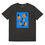 Thumbnail: art shirt, art print tee, artist, blue, orange, oranges print, t-shirt, organic shirt, graphic tee, streetwear, bright color
