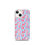 Thumbnail: flamingo print phone case, iPhone case, iPhone 16 pro max case, iPhone 17 case, girly phone case, flamingos, blue and pink