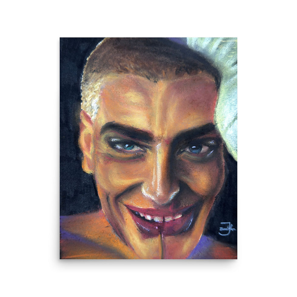 Thumbnail: boxer art, face, portrait, art, art print, fine art, modern art, matte print, Jake Zuurbier art, modern art print, home decor