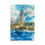 Thumbnail: Sailboat, oil pastel art, sailboat art print, Jake Zuurbier, italian lake, vibrant, sailing art, artwork, centerpiece art