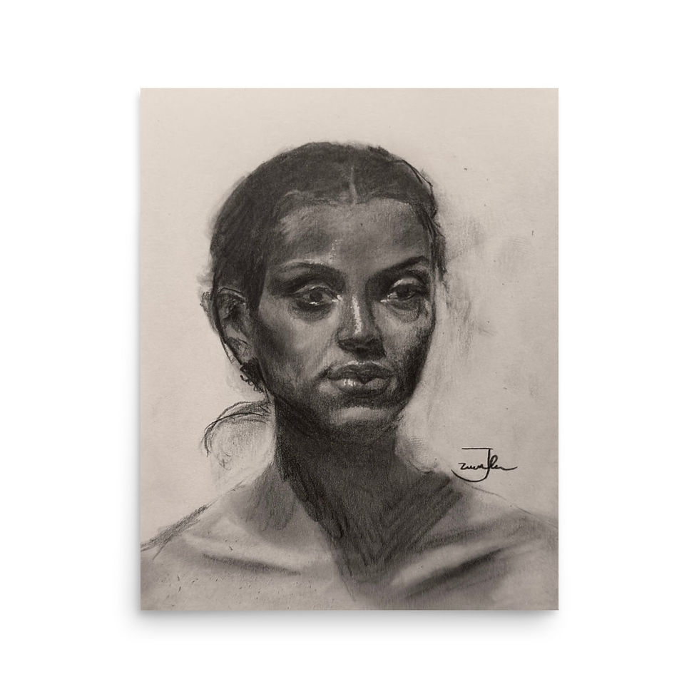 Thumbnail: portrait, fine art, academic art, art, art print, fine art, modern art, matte print, Jake Zuurbier art, modern art print